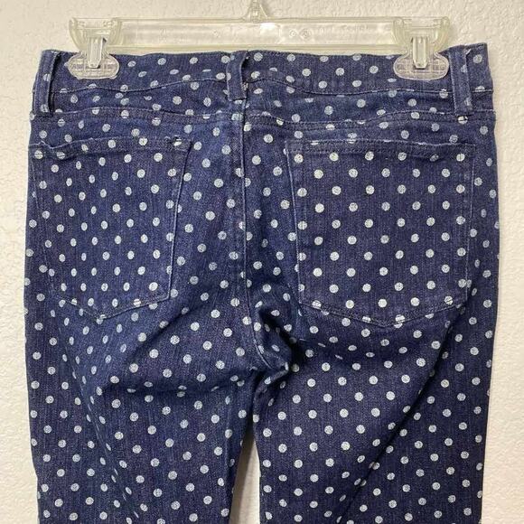 J. Crew Women’s Polka Dot Toothpick Ankle Jeans Size 27 - Picture 7 of 8